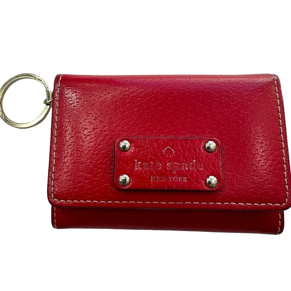 Kate Spade Darla Wellesley Red Keychain Small Wallet - Picture 3 of 12